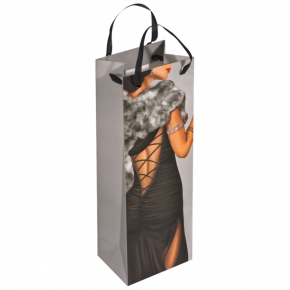 Gift bag man/woman - size for a wine bottle