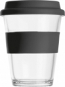 Glass cup with lid 300 ml