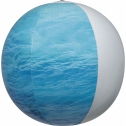 Beach ball in sea look