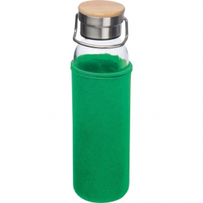 Glass bottle with neoprene sleeve, 600ml