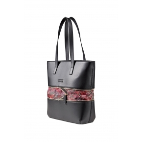 Women's tote with removable laptop sleeve Wenger Eva 13`, black/flowery