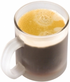 Tasse pour la grande pause café en verre maté