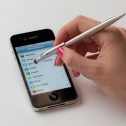 Kugelschreiber aus Edelstahl mit Touchpad