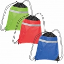 Non-Woven Gym-Bag mit reflektierendem Streifen auf der Vorderseite