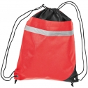 Non-Woven Gym-Bag mit reflektierendem Streifen auf der Vorderseite