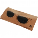 Sonnenbrille mit Bügeln in Holzoptik