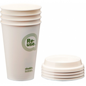 ALADDIN RE-USE CUP & LID 0,35 L (PACK OF 4)
