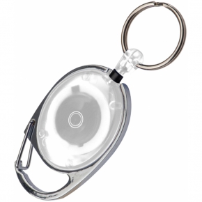 Key chain SKI-PASS with carabiner and extensible key ring
