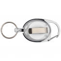 Key chain SKI-PASS with carabiner and extensible key ring