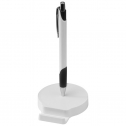 Mobile phone holder with magnetic function, includes metal ballpen