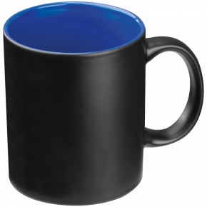 Black mug with colored inside 300 ml