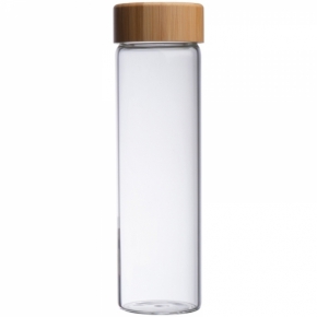 Glass bottle with bamboo lid SANTA CRUZ 500 ml