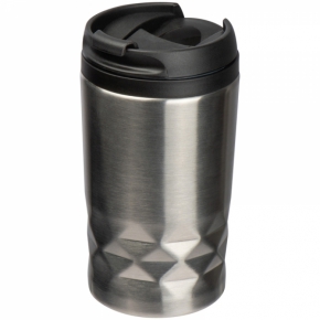 Stainless steel mug with lid Roma