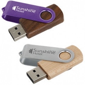 Metal and wooden USB stick