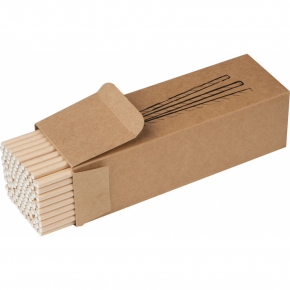 Set of 100 drink straws made of paper