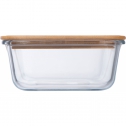 Glass lunchbox with bamboo lid