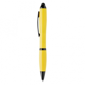 Plastic ball pen, with touch and metal clip / Strol