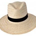 Men white straw hat
