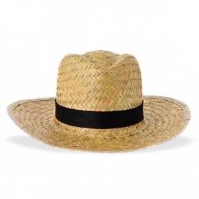 Men brown straw hat for
