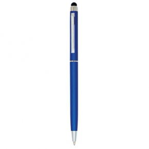 Plastic touch screen pen, with metal clip