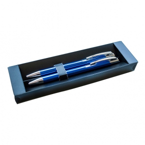 Aluminium ball pen and mechanical pencil set, gift box
