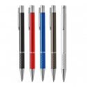 Metal ball pen, with silver coloured details / Kubbing