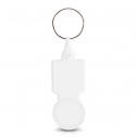 Key ring with 0,50 € chip for shopping cart, PS plastic