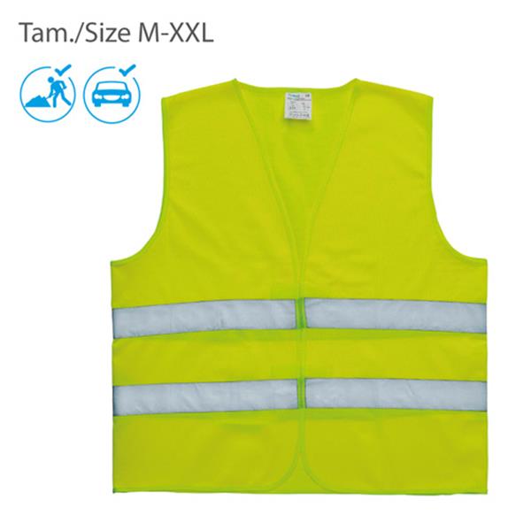 Homologated safety vest, 100% polyester / Reflecty