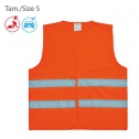 Homologated  safety vest, 100% polyester