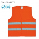 Homologated  safety vest, 100% polyester XL