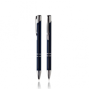 Plastic ball pen, with metal clip