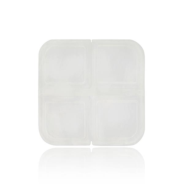 Square pillbox, 4 compartments / Labox