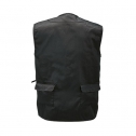 Multi-pocket vest in cotton twill, nylon zipper L