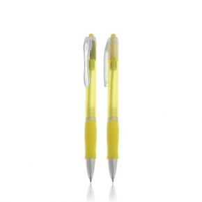 Plastic ball pen, with ergonomic grip