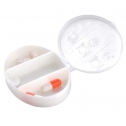 Oval shape pill box, 3 divisions