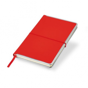 Hardcover notebook with metal edge and pocket / Metalbook