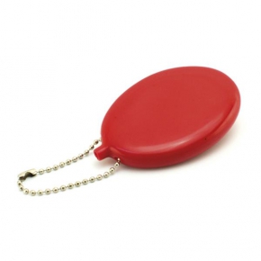 PVC coin holder with key ring