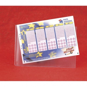 PVC lottery coupon holder, A6 size