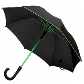 Pongee automatic umbrella, with coloured ribs / Eddy