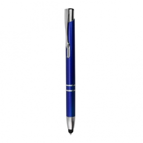 Plastic ball pen, with touch and metal clip