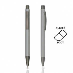 Rubberized aluminium ball pen