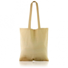 150g recycled  Long handle cotton bag