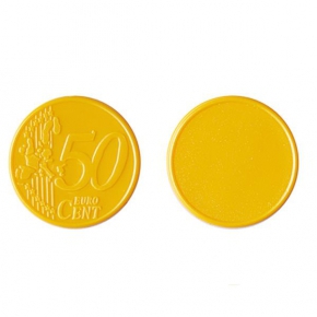 € 0,50 chip for shopping cart, PS plastic / Coin 50