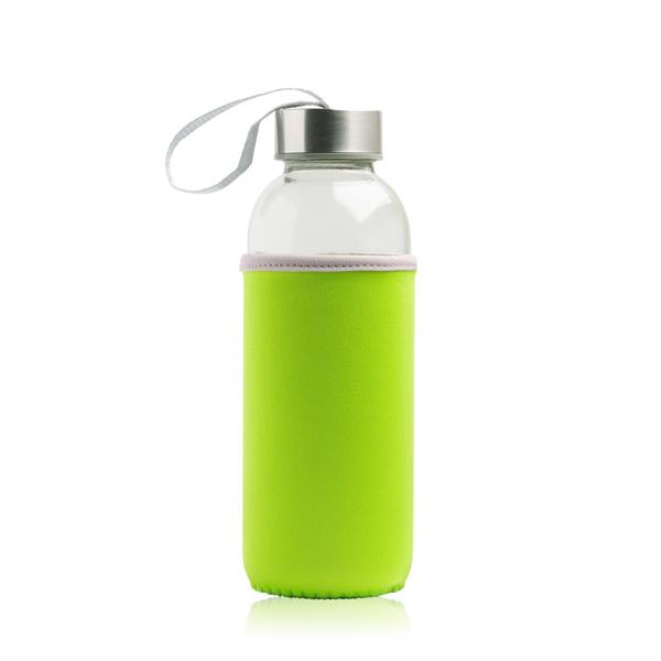 Glass bottle with metal lid and neoprene sleeve / Neobottle