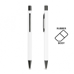 Rubberized aluminium ball pen, with touch / Fabir