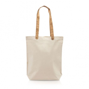 180g 100% Cotton bag, with cork handles