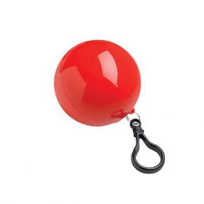 Poncho in PE ball with carabiner