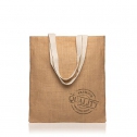 Jute bag, with cotton handles