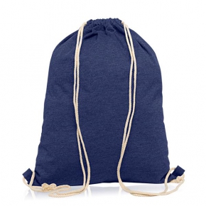 Fleece drawstring bag, with cotton cords