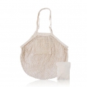 100% Cotton foldable mesh bag with handles / NetFoldable